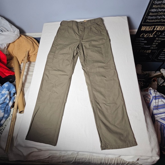 Carhartt Other - Carhartt B151-LBR Men 35x34 Loose Original Fit Canvas Work Dungaree Pants Brown